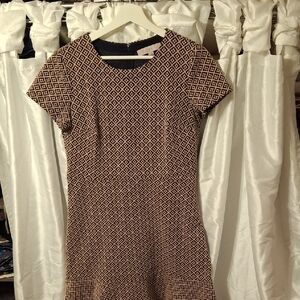 LOFT Black and Cream Mini Dress 6 💜💜💜💜